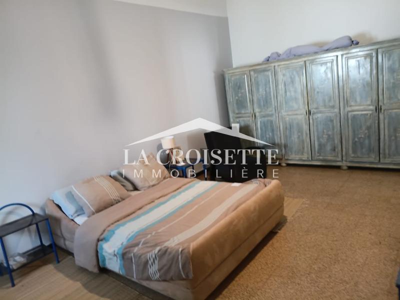 Rez-de-chaussée de villa S+2 meublé à Carthage